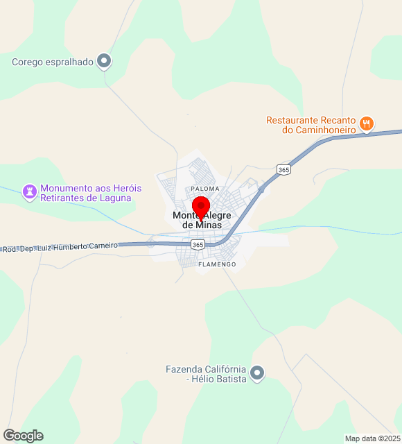 Mapa da localização