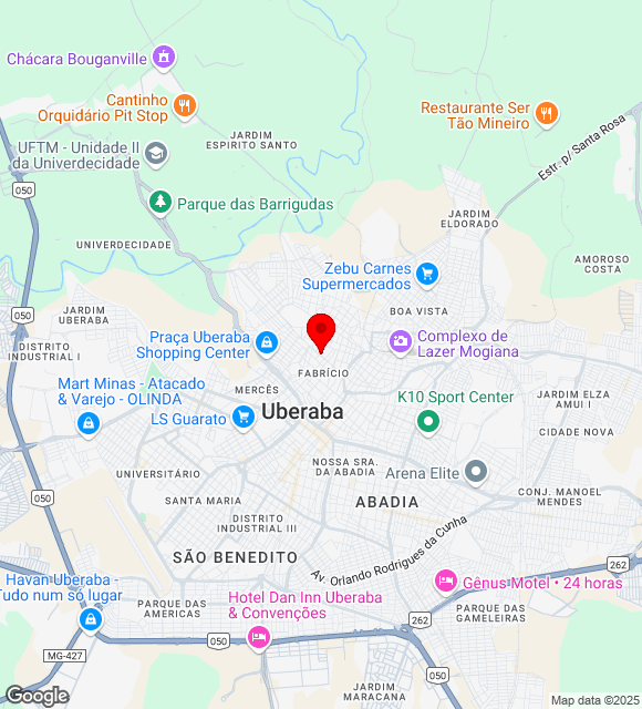 Mapa da localização