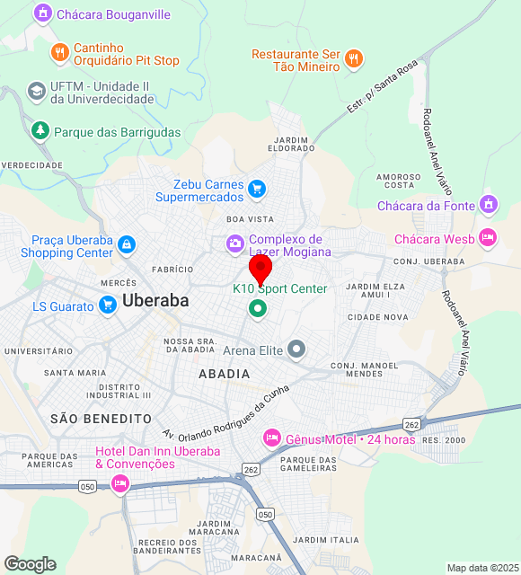 Mapa da localização