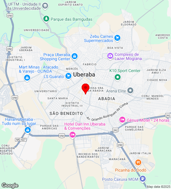 Mapa da localização