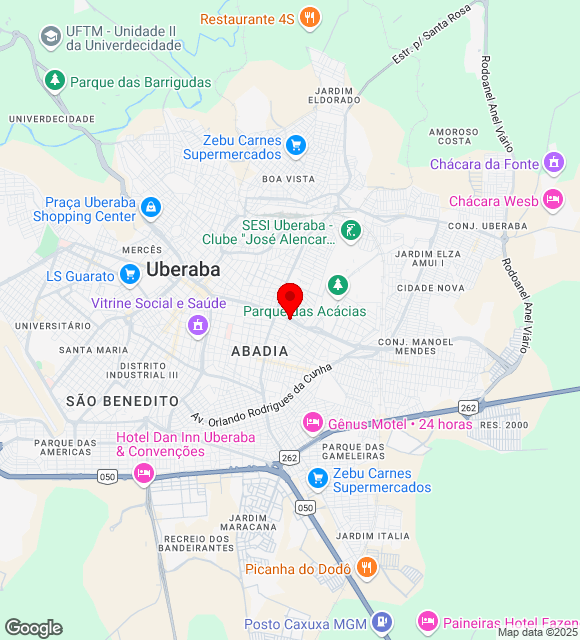 Mapa da localização