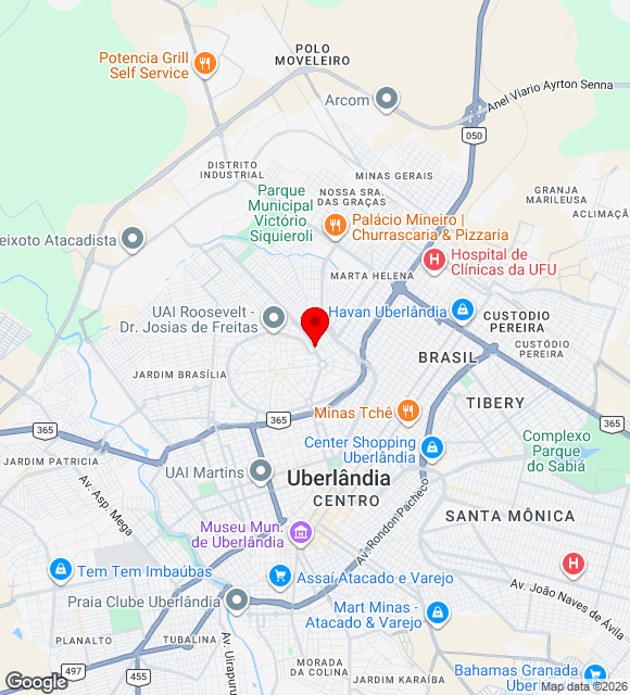 Mapa da localização