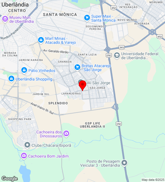 Mapa da localização