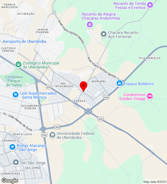 Mapa da localização