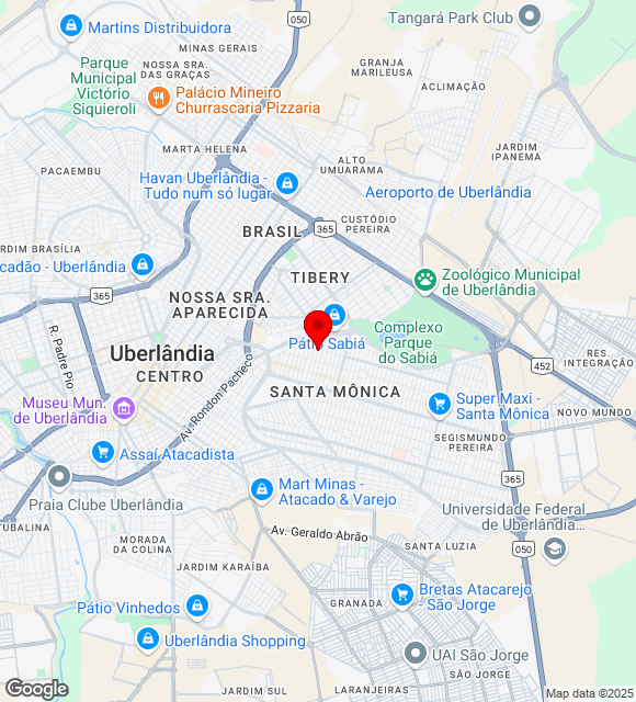 Mapa da localização