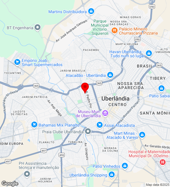 Mapa da localização
