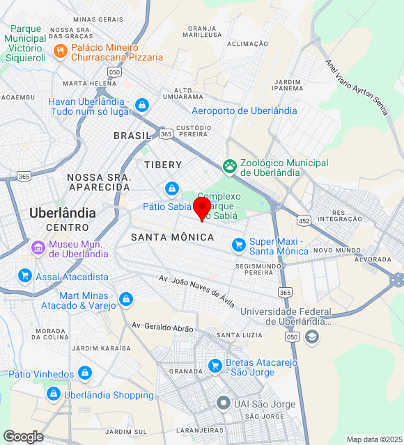 Mapa da localização