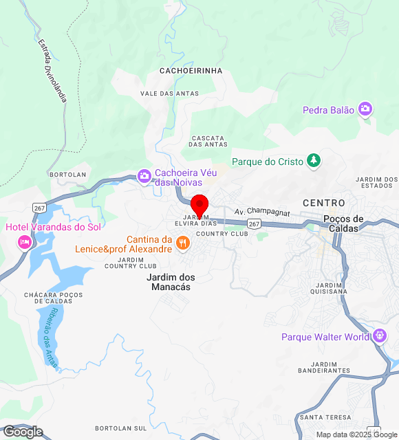 Mapa da localização