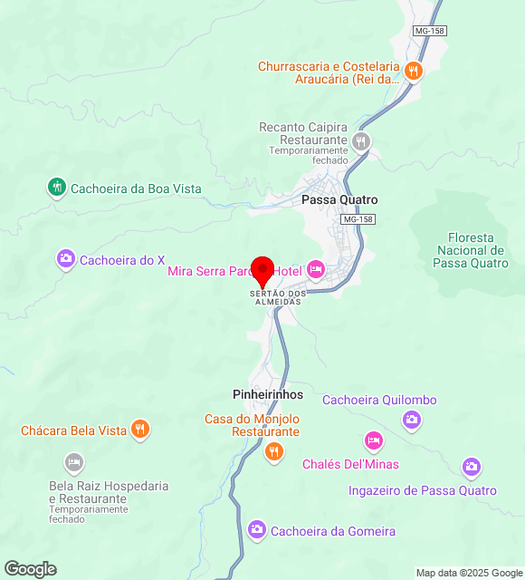 Mapa da localização