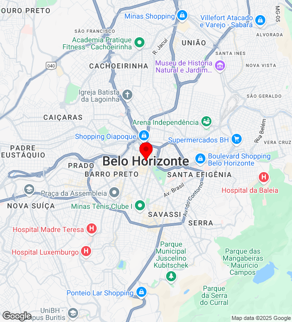 Mapa da localização