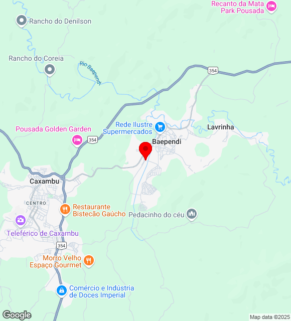 Mapa da localização