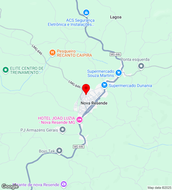 Mapa da localização