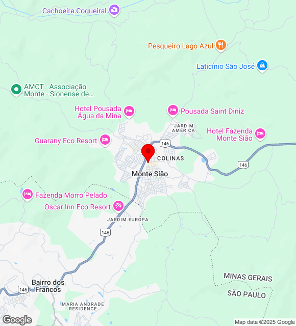 Mapa da localização