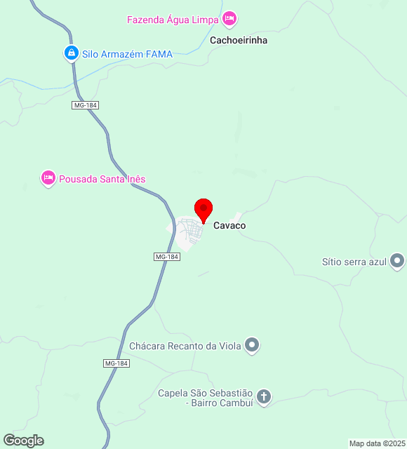 Mapa da localização