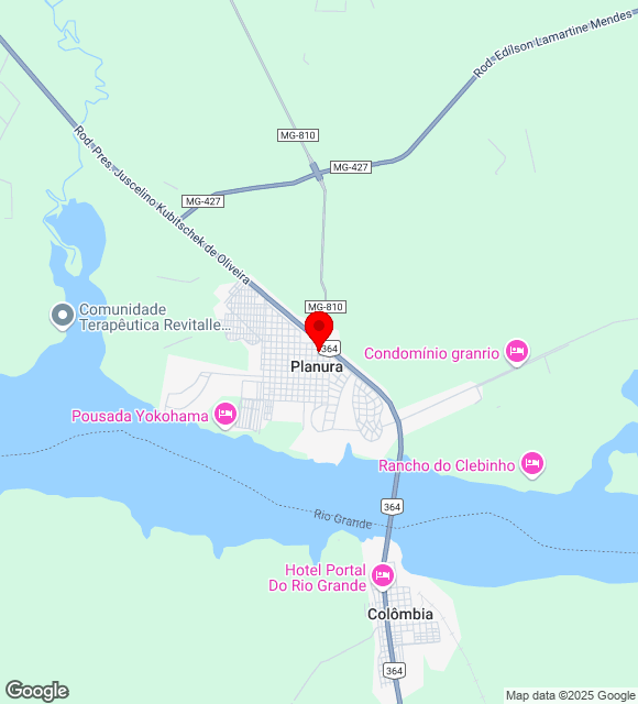 Mapa da localização
