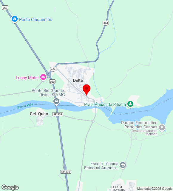Mapa da localização