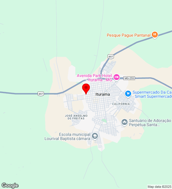 Mapa da localização