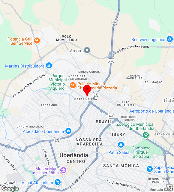 Mapa da localização