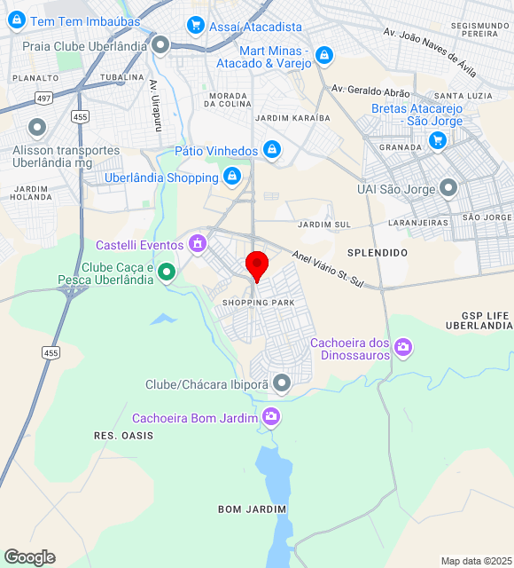 Mapa da localização