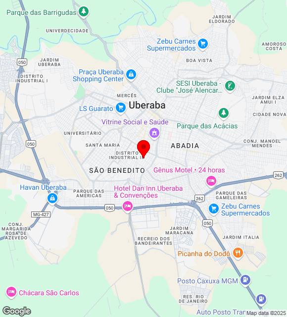 Mapa da localização