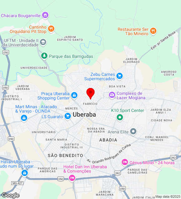 Mapa da localização