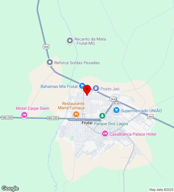 Mapa da localização