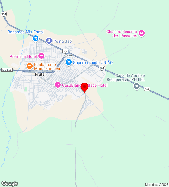Mapa da localização