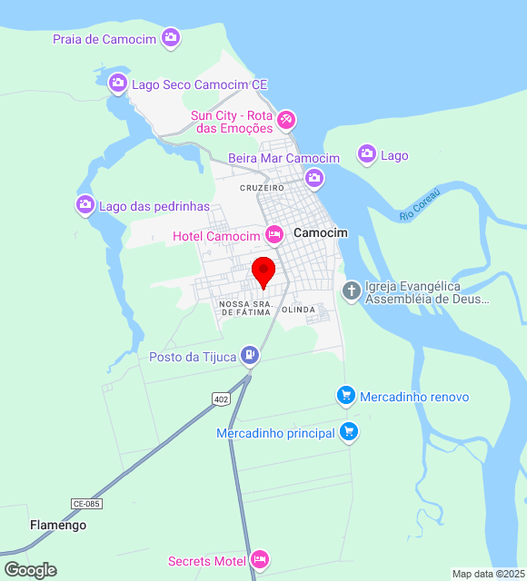 Mapa da localização