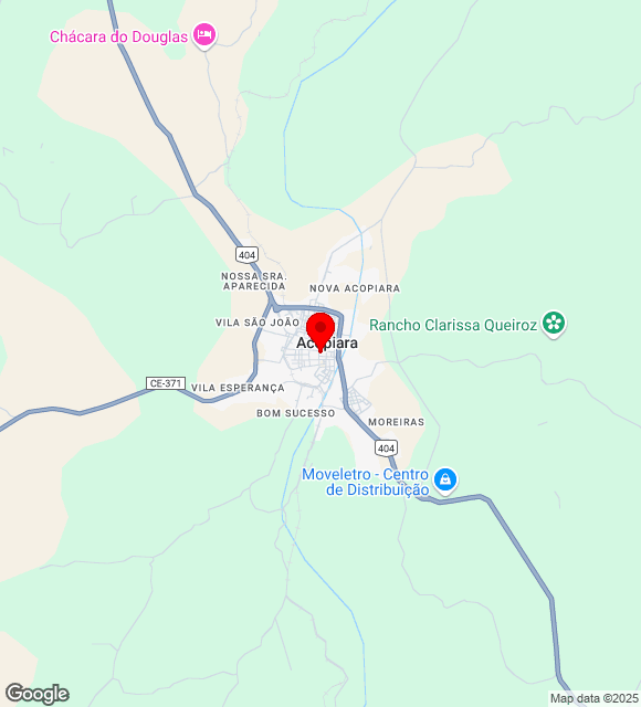 Mapa da localização