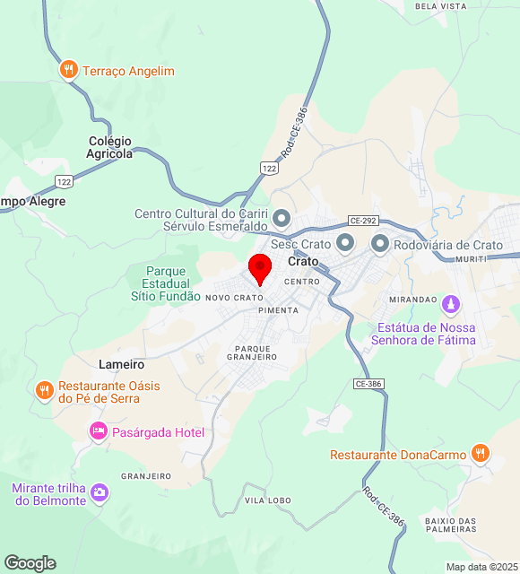 Mapa da localização