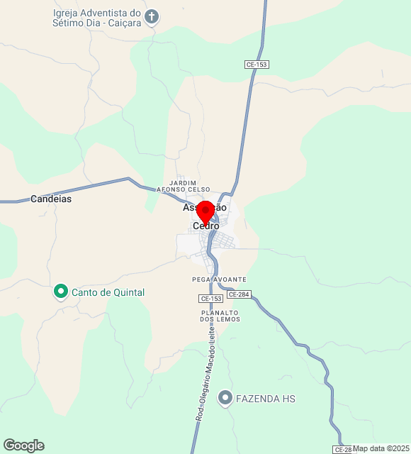 Mapa da localização
