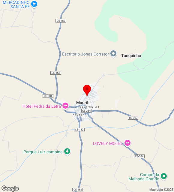 Mapa da localização