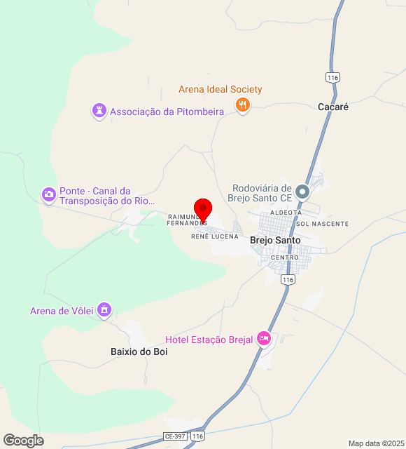 Mapa da localização