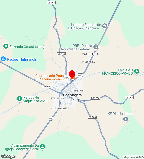 Mapa da localização
