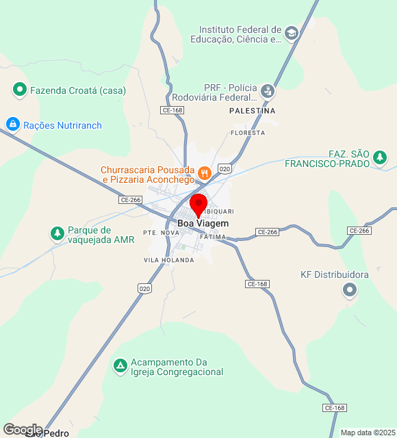 Mapa da localização