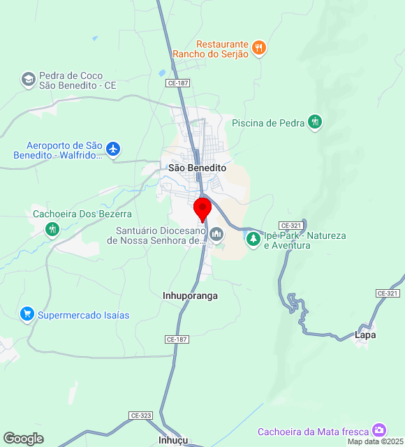 Mapa da localização
