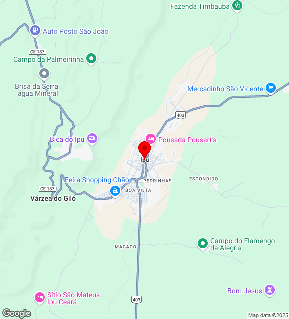 Mapa da localização
