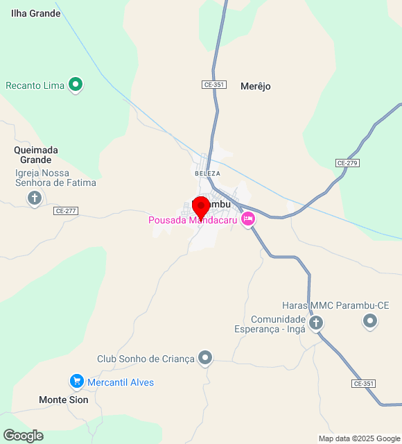 Mapa da localização