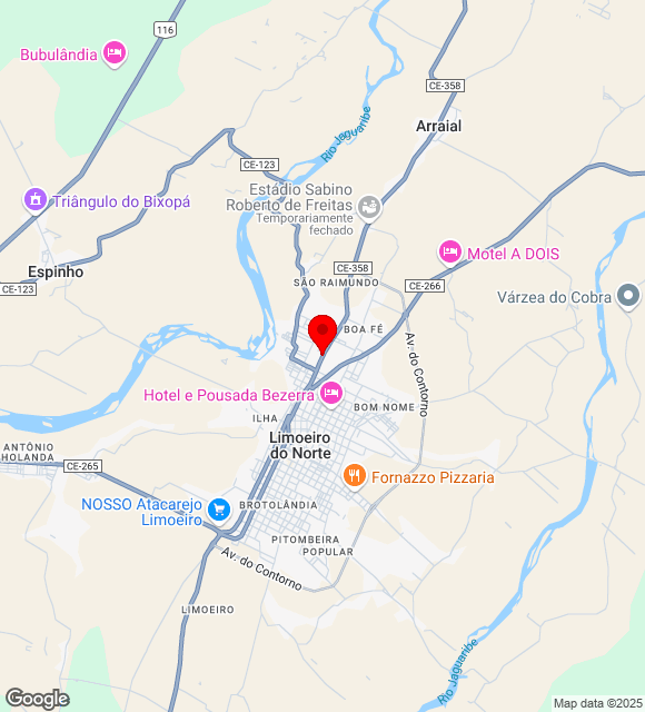 Mapa da localização