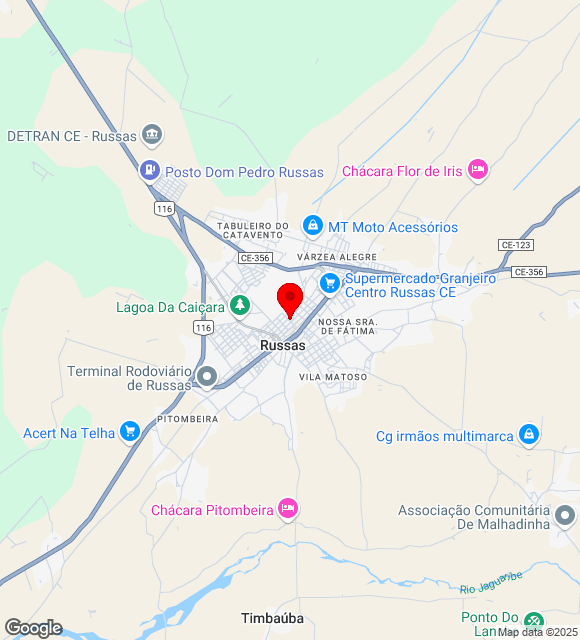 Mapa da localização