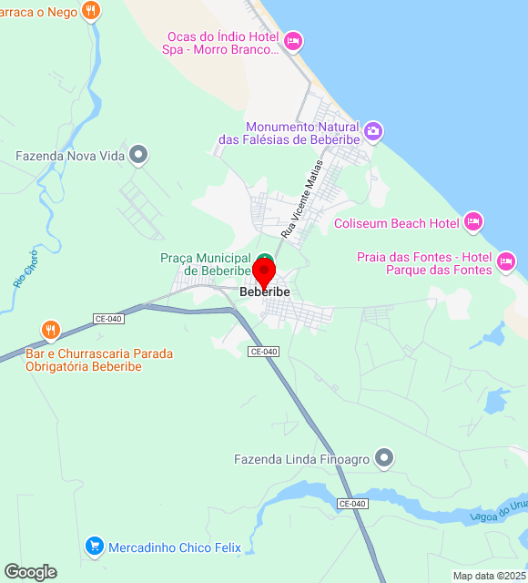Mapa da localização