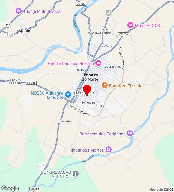 Mapa da localização