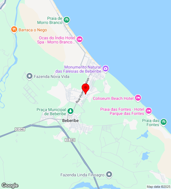 Mapa da localização