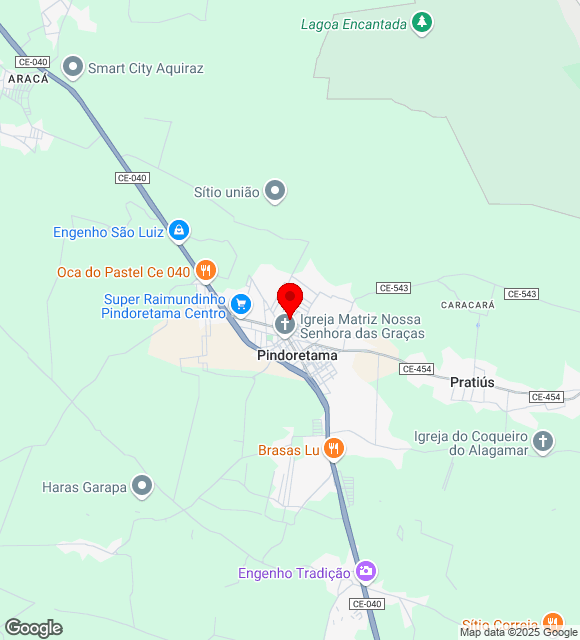 Mapa da localização