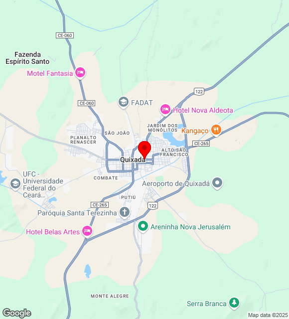 Mapa da localização
