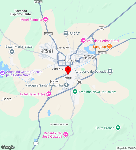 Mapa da localização