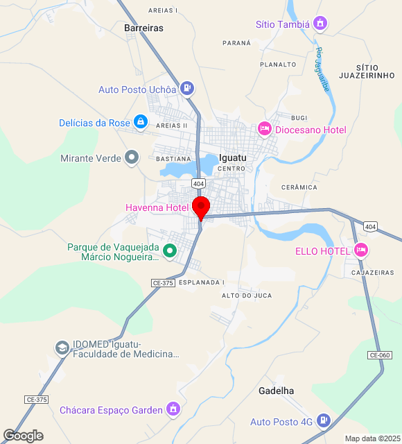 Mapa da localização