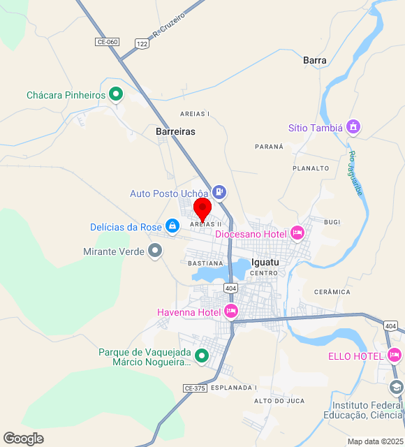 Mapa da localização