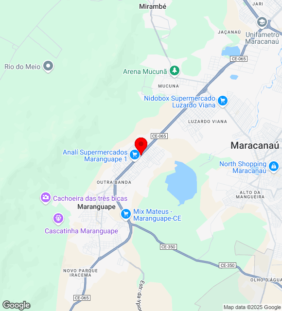Mapa da localização