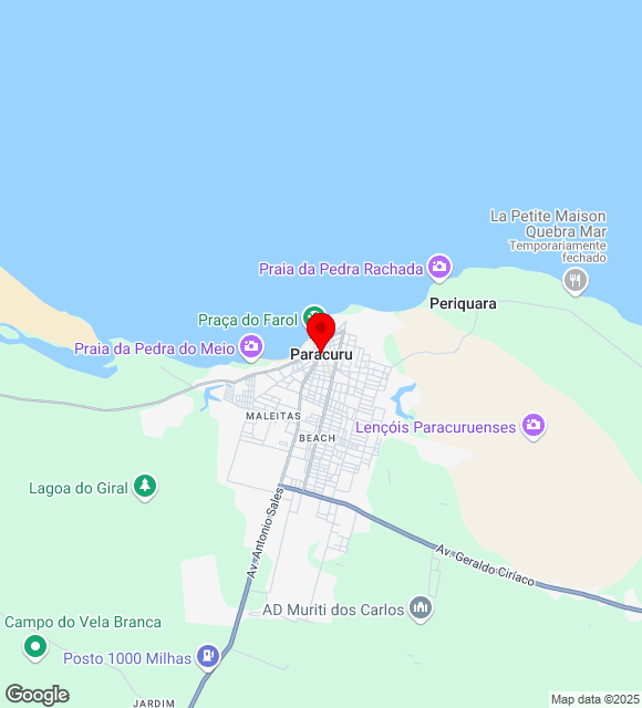 Mapa da localização